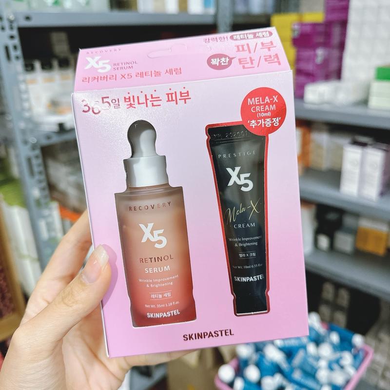 Set serum retinol X5 pastel tặng 1 kem nám Mela X5