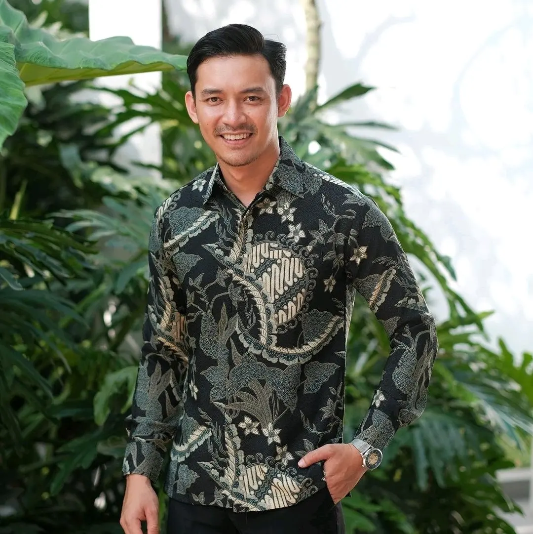 BIAN SAGE KEMEJA BATIK DEWASA LENGAN PANJANG | HEM BATIK | KEMEJA FORMAL | KEMEJA KONDANGAN SAGE Baju Katun Pria Motif panjang