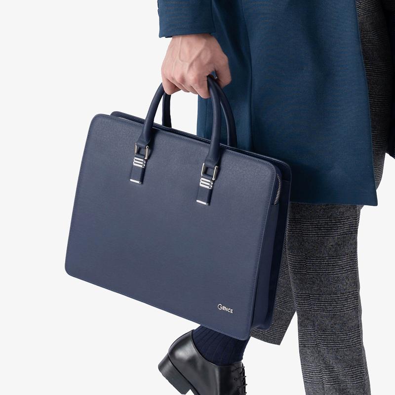 Cặp Da Nam Khóa Số Cao Cấp CGL07 Xanh Bag Túi Xách Nam