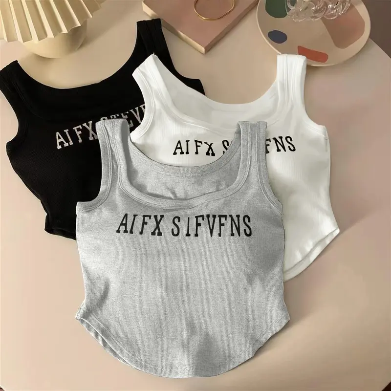 Áo Yếm, Thời Trang Đơn Giản, Có Đệm Áo Ngực, Áo Crop Top Hàng Ngày, Mềm Mại Và Thoải Mái, Áo Nữ, Áo Vest Không Dây, Thích Hợp Cho Bé Gái Mặc Hàng Ngày, Áo 1