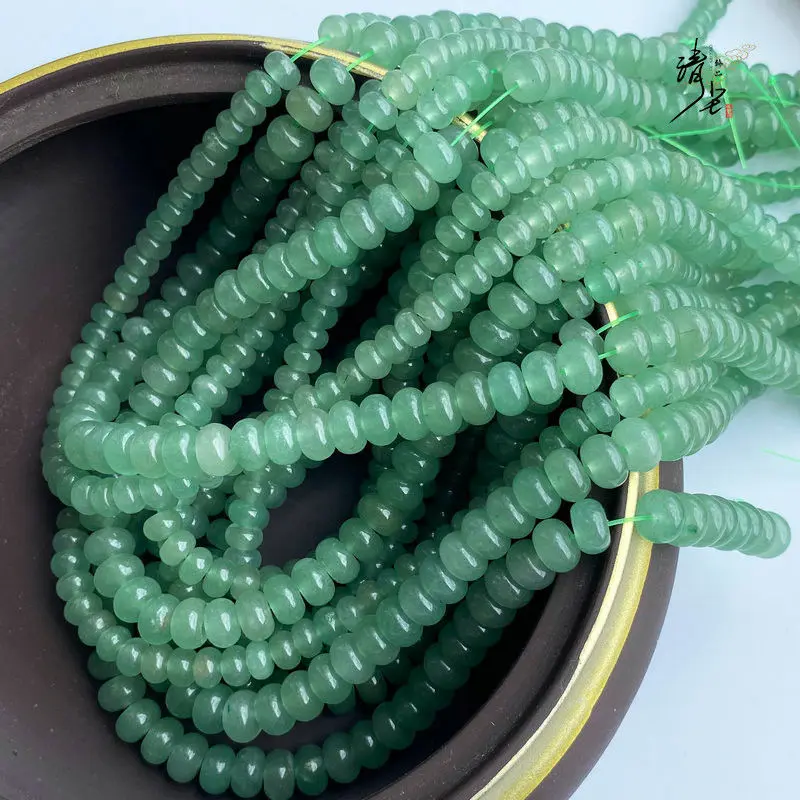 Vòng Đệm Aventurine Xanh Lá Cây, Hạt Đệm Đính Cườm 24568, Vật Liệu Hạt Xâu SEPTA, Không Tối ưu