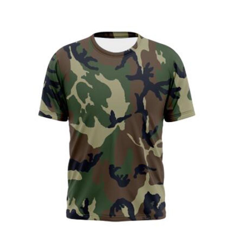 Áo Thun, Nam Và Unisex, ngắn Tay, Ngụy Trang Quân Đội, Thiết Kế Camo, Thích Hợp Tập Thể Dục, Thể Thao, Tập Gym Và Huấn Luyện Quân Sự, Áo Sport Top Chạy Bộ Cổ Tròn áo  phong 0