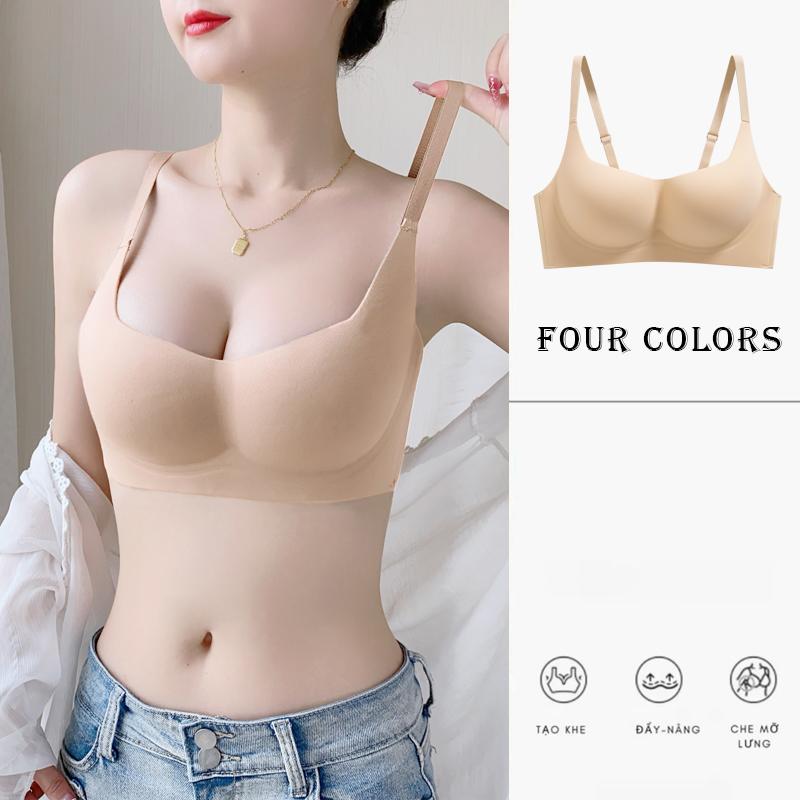 Combo 2 Áo Lót Nữ Áo Bra Nữ Su Đúc Mút Mỏng Không Gọng Không Đường May Áo Hở Lưng Nâng V1 Mềm Mại Áo Ngực Cúp Ngực