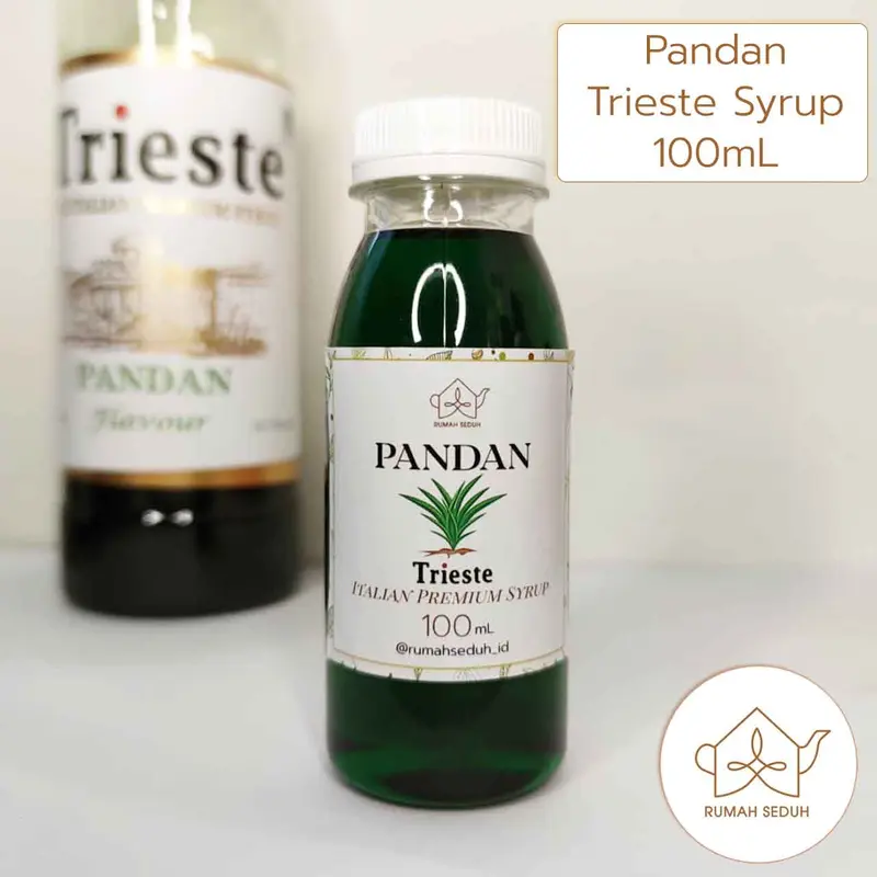 100 mL Sirup Pandan merk Trieste - Pandan Italian Premium Syrup Suji Minuman 0