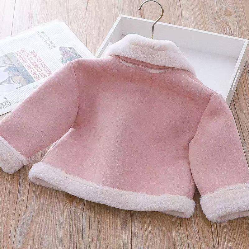 Product Introduction of Áo Khoác Bé Gái, Mùa Thu Và Mùa Đông, Lót Lông Cừu, Áo Khoác Lông Và Da Cho Trẻ Em, Quần Áo Mùa Đông Cho Em Bé, Áo Phong Cách Phương Tây, Hợp Xu hướng 7