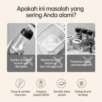 Gambar Tempat Bumbu Kaca 280 ml | Spices Jar Kaca Dengan Sendok Takar Estetik - 1 pcs dari SOSEKI Official Store Kota Administrasi Jakarta Barat 5 Tokopedia