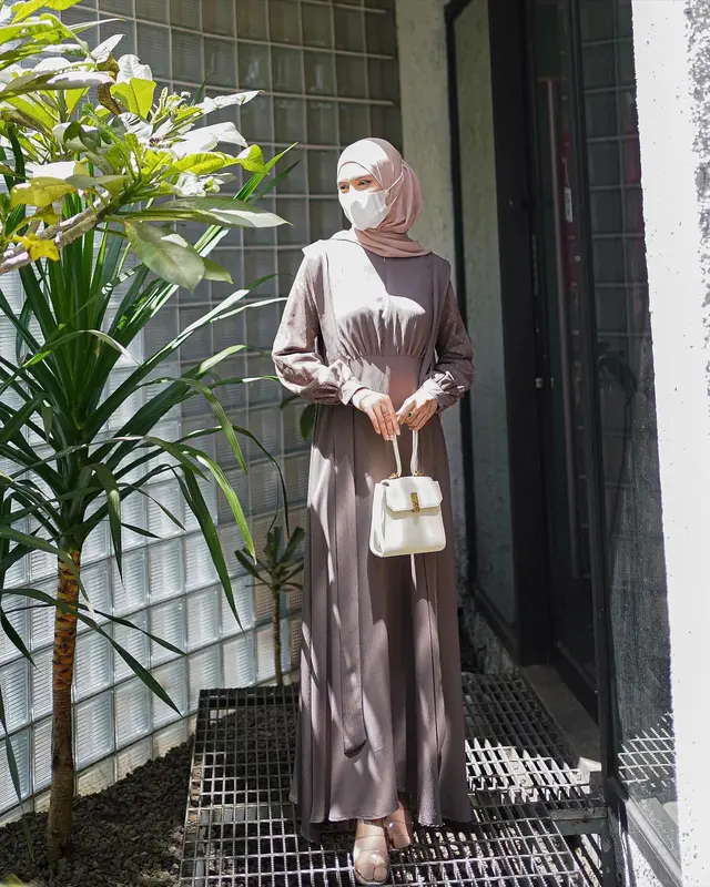 Elmiza - Aqeela Dress Bahan Premium Shine Lux Mix Tulle Brukat Gamis Muslim Wanita Kondangan brokat  lebaran - Pesta Remaja 5