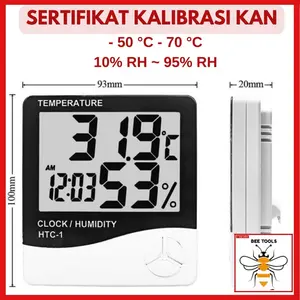 Termometer Ruangan / Thermohygrometer Sertifikat Kalibrasi KAN