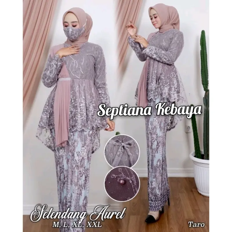 setelan kebaya wisuda selendang  aurel Wanita 0