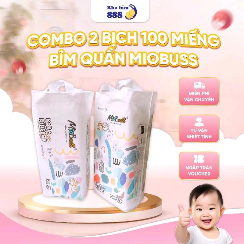 combo 3 bịch bỉm miobuss 150m Cho Bé gom 3 bich bỉm