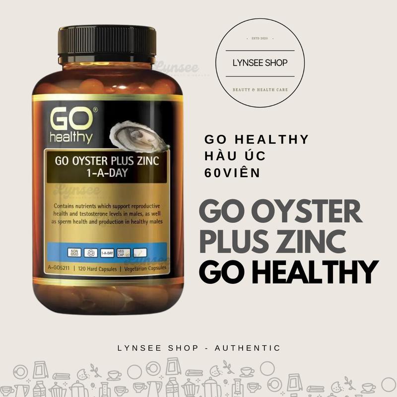 Viên uống Hàu Go Healthy Go Oyster Plus Zinc úc - 120 viên