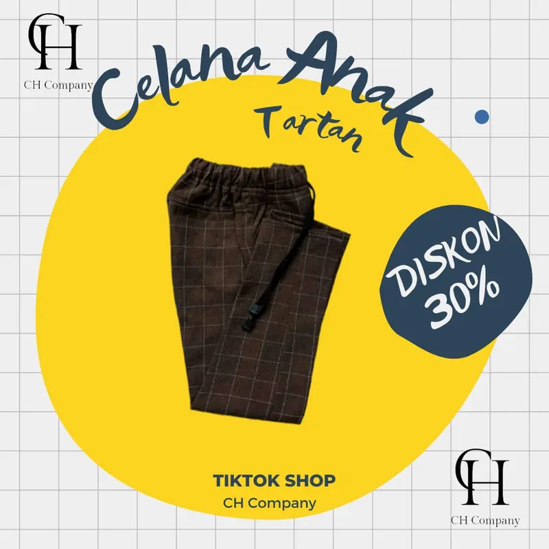 MURAH BANGET NIH LAGU PROMO CELANA TARTAN ANAK Fashion 1