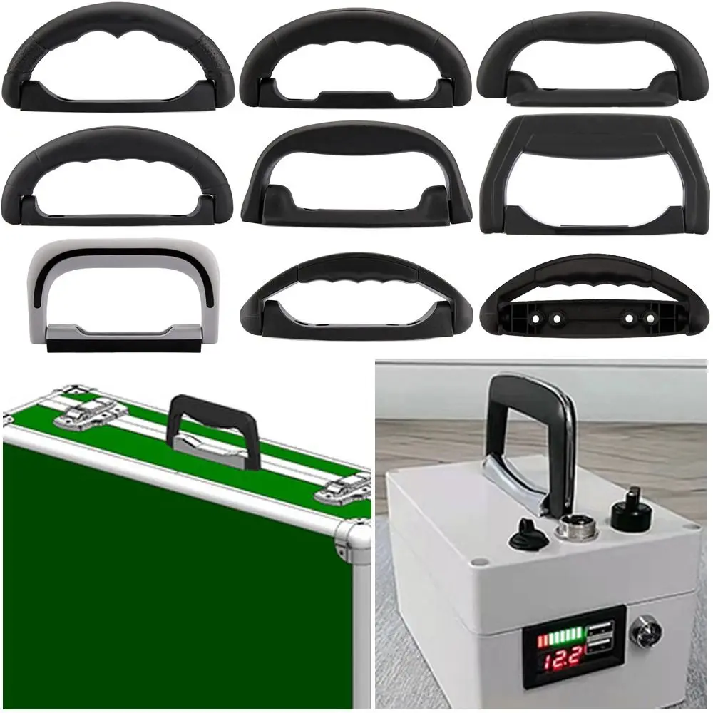 Durable Black Luggage Box Handle Replacement Plastic Suitcase Case Handle Waterproof Travel Supplies Luggage Carrying Handle Travel Supplies