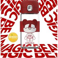 Gambar Orinoco Botol Kaca Magic Bear MCC-531 With Filter Tea Anti Tumpah 380 ML Borrosilicate Glass - Red dari Orinoco Smart Living Kota Bogor 1 Tokopedia
