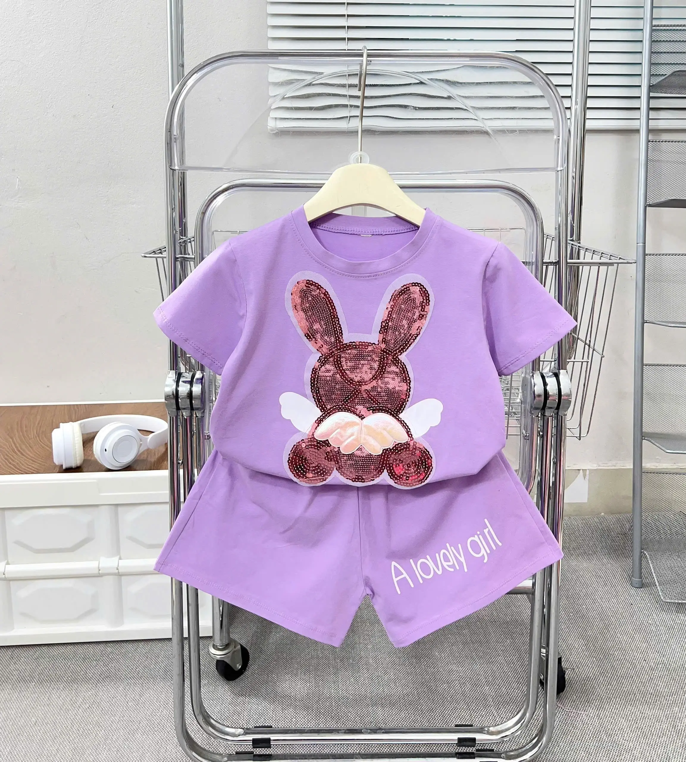 12-28kg bộ quần áo cotton THỎ ĐÁ LẤP LÁNH chất dày dặn, vải mềm mát