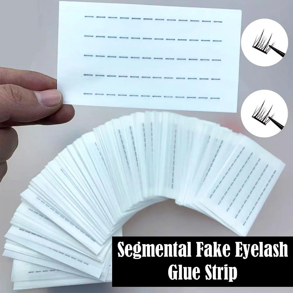 SelfAdhesive Segmented Tape with 60 Strips Perfect for Applying Single Cluster Segmented Lashes C0M6