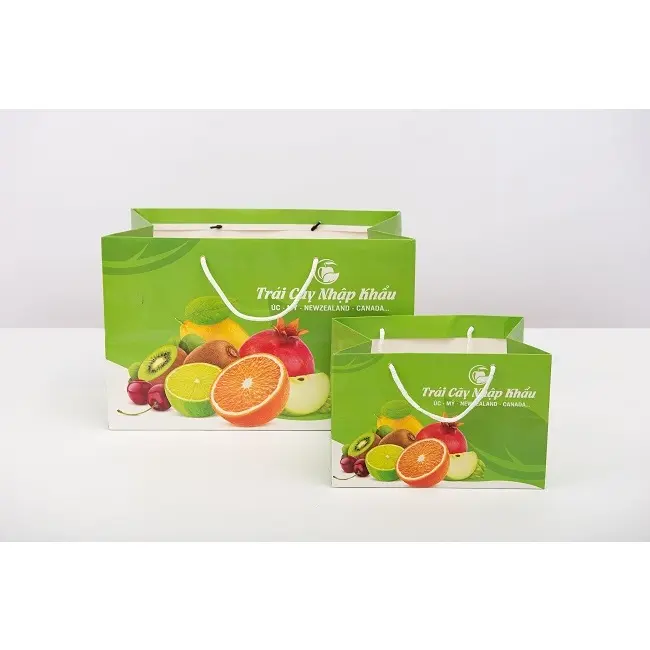 Túi Giấy Đựng Hoa Quả, Đựng Trái Cây Nhập Khẩu, Đủ Màu, Đủ Size 1kg 2kg 3kg 4kg 5kg 4