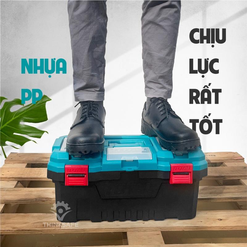 Hộp đựng đồ nghề Total TPBX0201 TPBX0202 kích thước 20 inch khóa nhựa và kim loại hộp đựng dụng cụ linh kiện 4