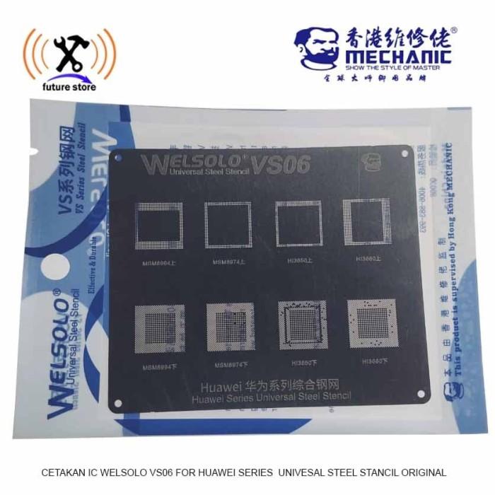 Gambar CETAKAN IC WELSOLO VS06 FOR HUAWEI SERIES UNIVESAL STEEL STANCIL ORI dari future store Kota Tangerang Tokopedia