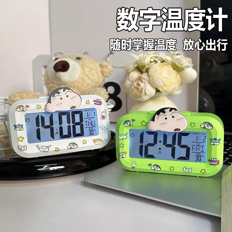 Đồng Hồ Báo Thức, Thiết Kế Hoạt Hình, Kaloer, Đồng Hồ Ban Đêm, Đồng Hồ Đếm Ngược, Dễ Thương, Đa Chức Năng, Đồng Hồ Để Bàn, Cầm Tay Thích Hợp Cho Học Sinh, Đồ Dùng Ký Túc Xá, Đồ Dùng Văn Phòng 2