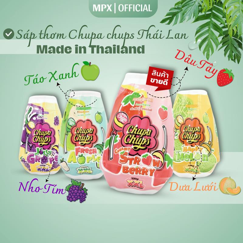 Sáp thơm phòng Chupa Chups Thái Lan 155g và 230g - Khử mùi hôi phòng, hương kẹo ngọt, trái cây thanh mát -  MPX Dầu Thơm Phòng Dầu Thơm