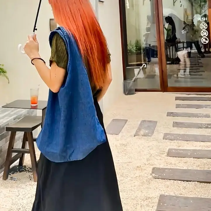 [HÀNG TẶNG KHÔNG BÁN] Denim Tote Bag- Túi tote Remmus vải jean dày dặn 1
