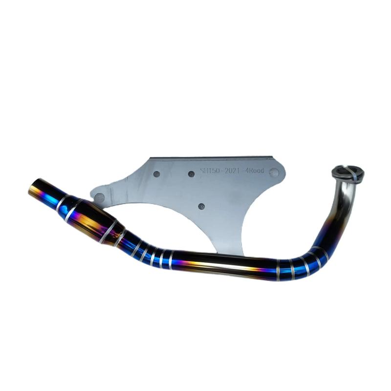 Cổ pô + pass pô 4 Road ( không bao gồm lon pô) vật liệu Titan cho các loại xe tay ga