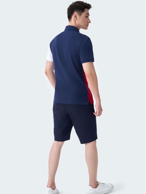 Áo Polo Nam 5S FASHION Chất Cotton Co Giãn, Thiết Kế Can Phối Dọc Thân Áo Nổi Bật, Lịch Lãm (APC24089) Menswear Shirt Có Cổ 4