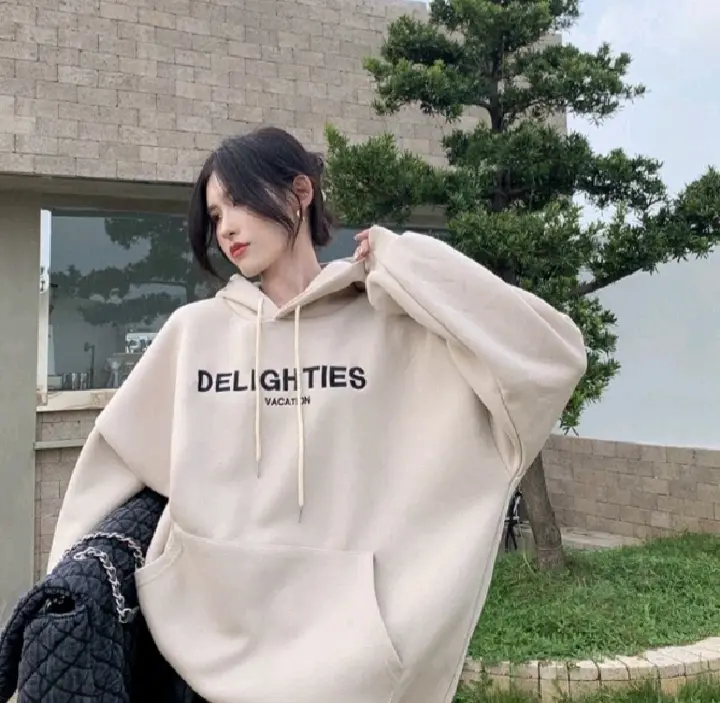 Sweater Hoodie Wanita Oversize | Delighties Vacation Size M L XL | Sweater Hoodie Wanita Korean Syle 2