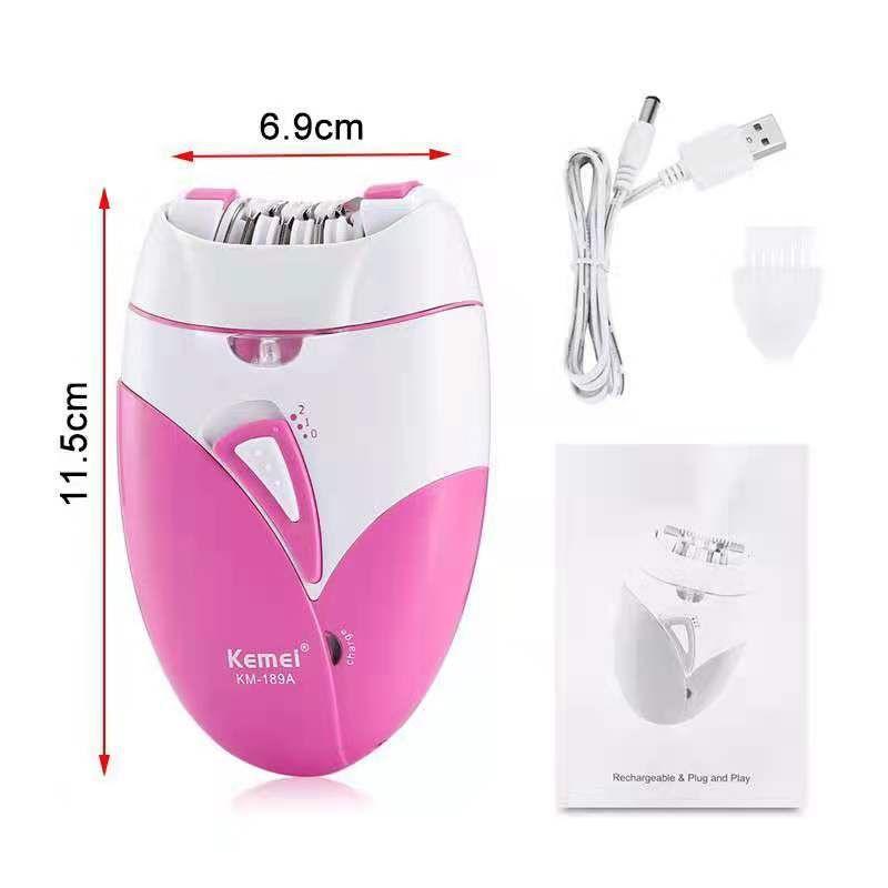 Product Introduction of KEMEI KM-189A Epilator Women Man Electric Hair Remover Shaver Massacre Massacre Removal Hair Removal 3
