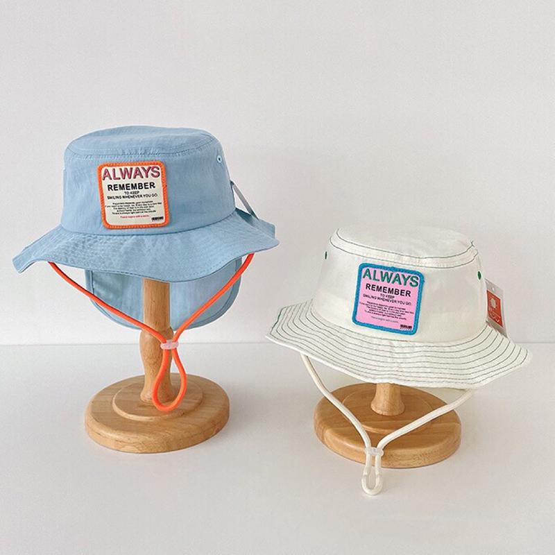 Product Introduction of Mũ Bucket Trẻ Em, Phong Cách Mùa Hè, Chống Nắng Ngoài Trời, Mũ Ngư Dân, Cho Bé Trai Và Bé Gái, Màu Trơn Có Thể Điều Chỉnh, Mũ Chống Nắng Panama Trẻ Em 15