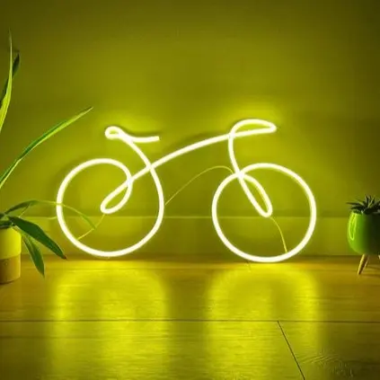 Đèn Led Neon hình Xe Đạp Decor cửa hàng , Phòng Ngủ Nhận Thiết Kế Theo Yêu Cầu