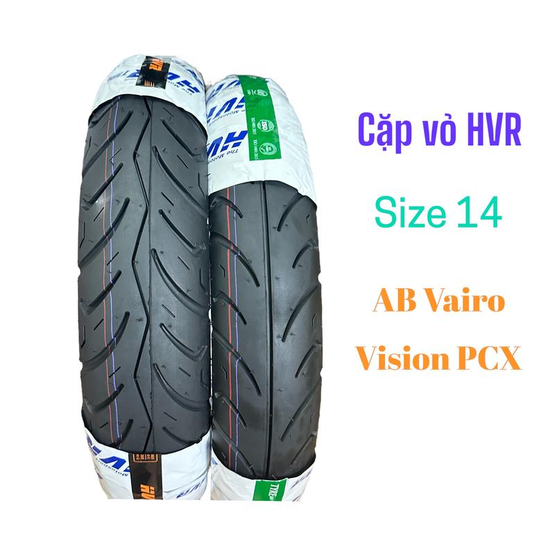 HVR Cặp Vỏ Xe AB Vairo Vision Click Size 80 90 14 & 90 90 14 Không Săm Chất Lượng Tốt Cho Airblade Vairo Vision Click