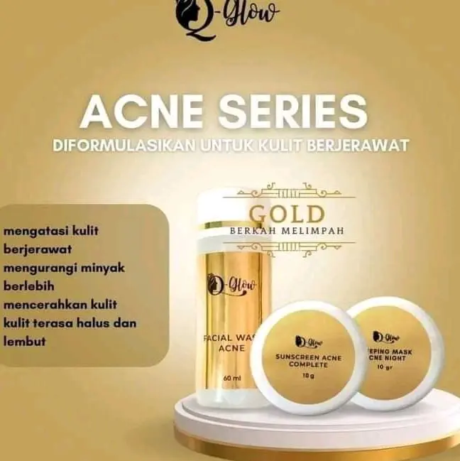 Q GLOW SKINCARE ORIGINAL BPOM PAKET Q-GLOW ISI 3 DAN 4 Mencerahkan 5