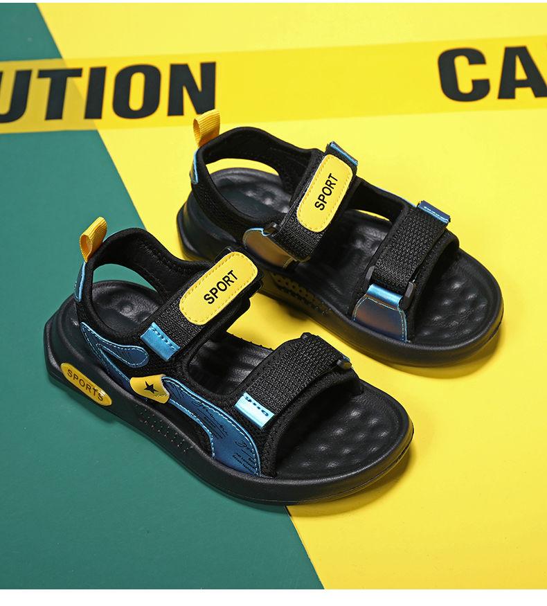 Product Introduction of ABC PEAC Boys' Sandals 2025 Summer New Soft Sole Non-Slip Boys' Sports Beach Shoes For Big Kids 13