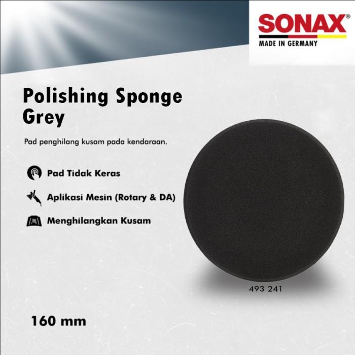 Sonax Polishing Sponge Grey Busa Poles Foam Pad Finishing 6 Inch 1
