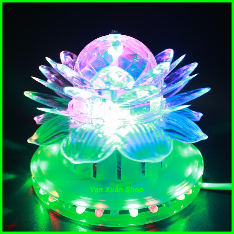 Đèn thờ sen xoay cao cấp - Đèn sen trên bàn thờ - đèn thờ gia tiên thờ phật dâng chùa - ĐÈN THỜ Đồ trang trí