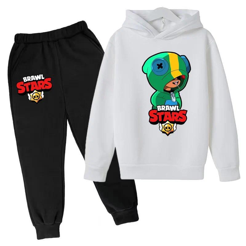 Product Introduction of Children's cartoon game printed hoodie Sports shirt top + pants handsome sports comfortable casual suit 5