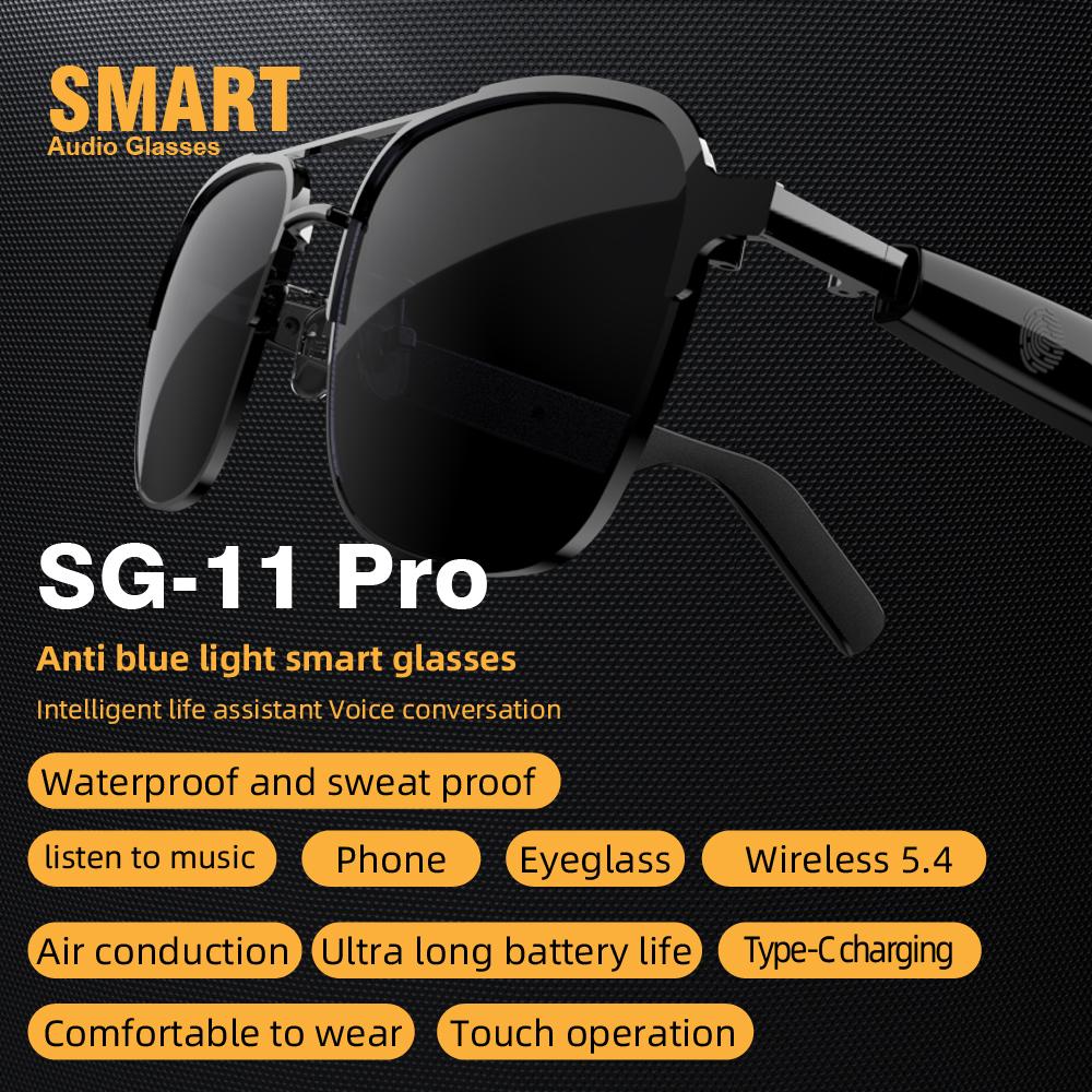 Upgraded Version SG11 PRO TWS Smart Sunglasses Wireless Audio Glasses For Sports Outdoor Activities