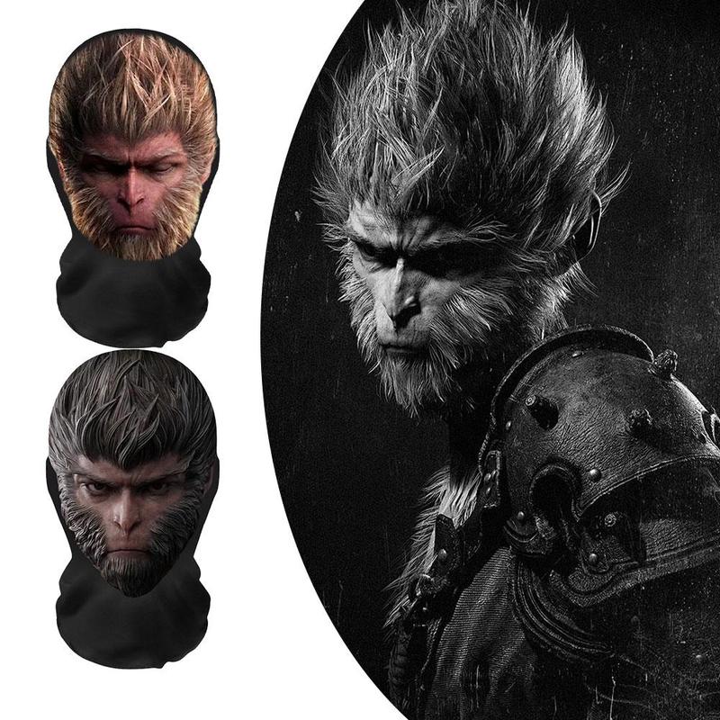 Mặt Nạ Lưới 3D, Mở Rộng Bên Trong Của Bạn Trickster Với Thần Thoại Đen Wukong, Mặt Nạ Vui Nhộn Z7S6 3