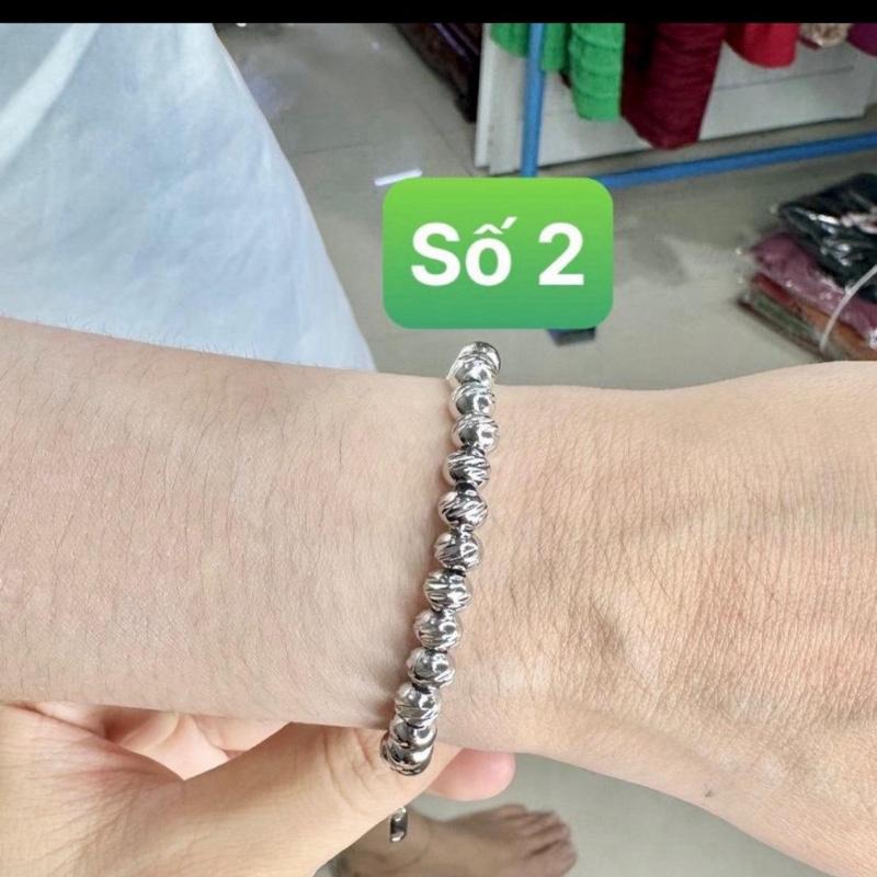 Lắc tay Bi inox cao cấp(sáng đẹp không bay không ngứa) 2