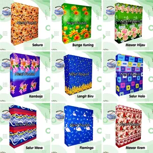 Sarung Kasur Busa Resleting Tebal 5,10, 15, 20, 25, 30 cm / Cover Kasur Busa Inoac / Sprei Resleting Motif Karakter Bunga