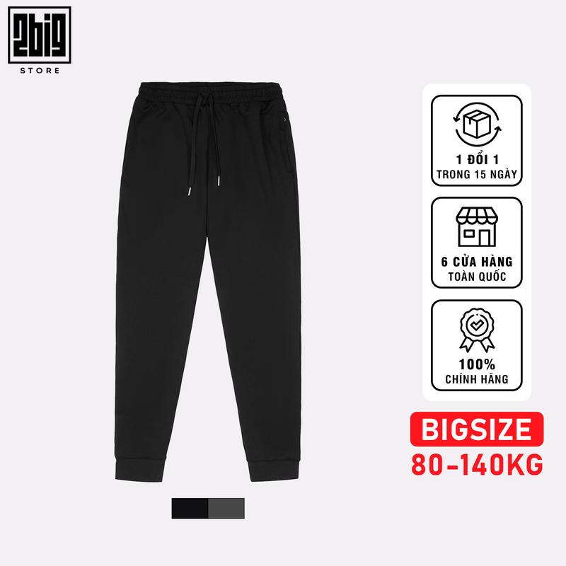 2BIG - BIGSIZE NAM 80-140KG  QUẦN JOGGER THUN JT001 TRƠN NAVY THỂ THAO THOẢI MÁI