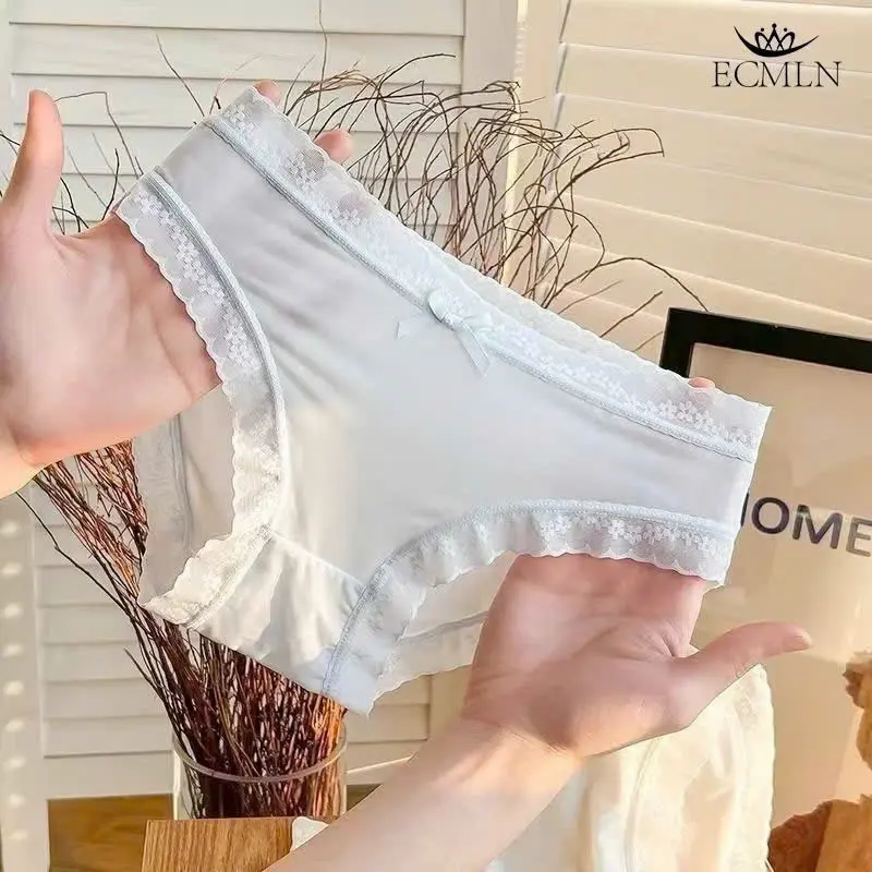Combo 10 quần su lụa tàng hình viền ren hoa mềm mịn mát 3