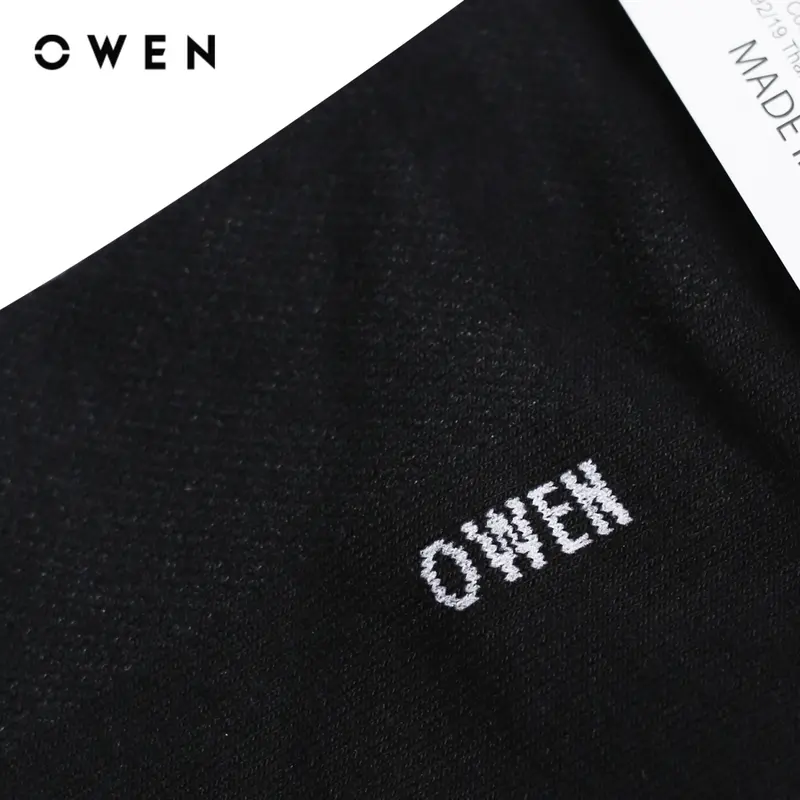 [SALE SN ĐẾN 50%] OWEN - Tất  Màu sắc Đen TA232510 Chất liệu 100% cotton  Nam Hoạ tiết Kẻ ngang Menswear 1