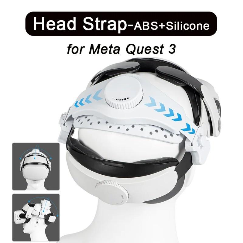 Product Introduction of Dây Đeo Đầu, Dành Cho Meta Quest 3, Vỏ Silicon, Vỏ Mặt, Phụ Kiện Tai Nghe Mũ Bảo Hiểm VR, Vỏ Bảo Vệ Chống Trầy Xước, Tương Thích Với Quest 3 / 2 / Pro / Pico4, Bao Gồm Phụ Kiện 1