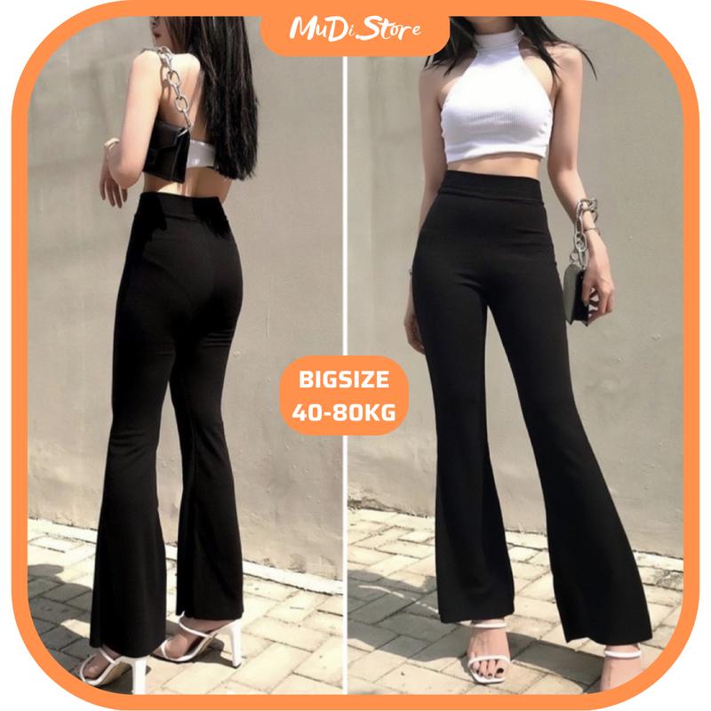  Quần Loe Legging BigSize Cạp Cao Tôn Dáng Cực Đẹp Pants Nữ Women Cotton 