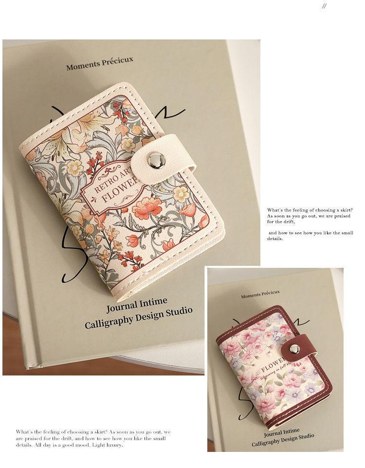 Product Introduction of ที่ใส่บัตร ดีไซน์เรียบง่าย ภาพสีน้ำมัน สำหรับผู้หญิง ป้องกันการปลดออกจากฐาน ซิป ขนาดเล็กและน้ำหนักเบา ความจุมาก เหมาะสำหรับเปลี่ยนบัตรธนาคาร ที่หนีบการ์ดแบบบูรณาการ 10