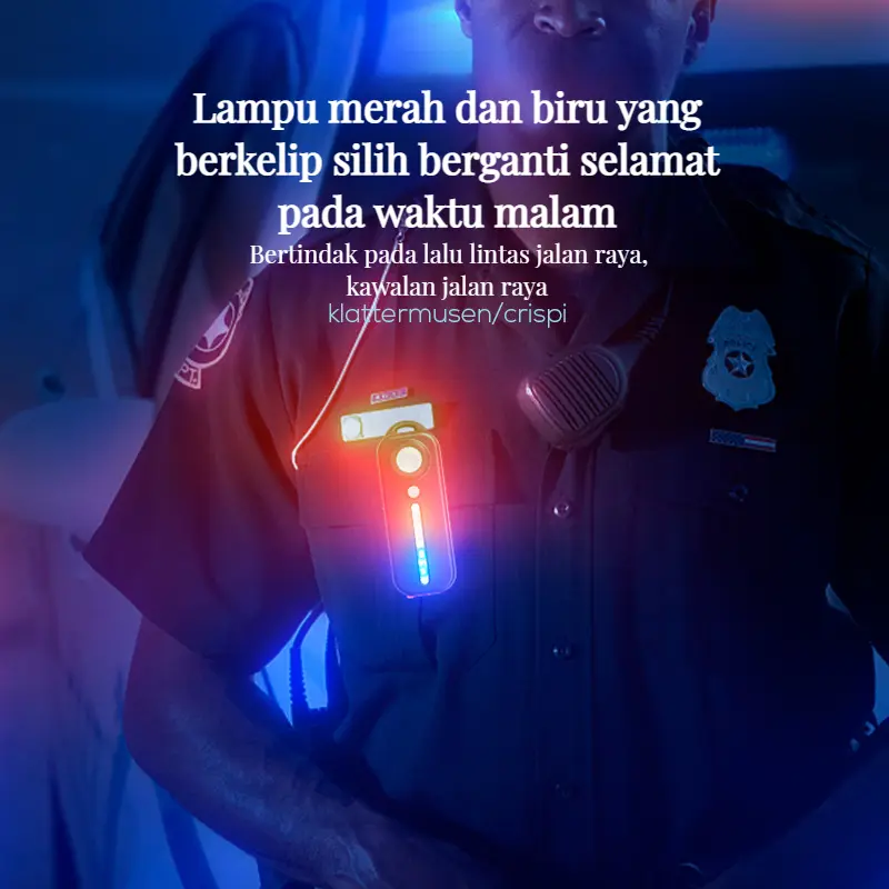 (dihantar dari Malaysia) Lampu ekor basikal baru Jenis C boleh dimuatkan semula lampu pengawasan keselamatan klip penutup penutup pintu luar Cycling Equipment Outdoor Safety Pad Sports
