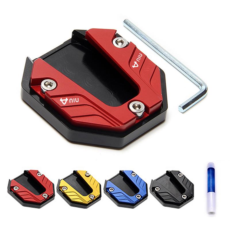 Product Introduction of Scooter Motorcycle Bike Kickstand Extender Foot Side Stand Extension Pad Support Plate Anti-skid Enlarged Base bike  quad engine 17